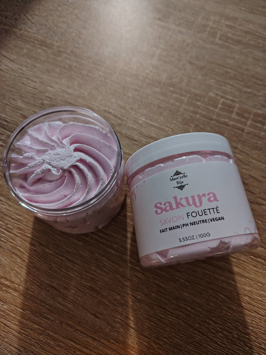 Savon fouetté Senteur "SAKURA" 100g